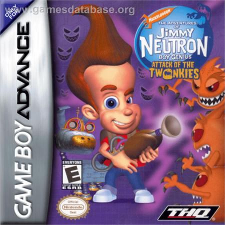 Cover Adventures of Jimmy Neutron Boy Genius, The - Attack of the Twonkies for Game Boy Advance
